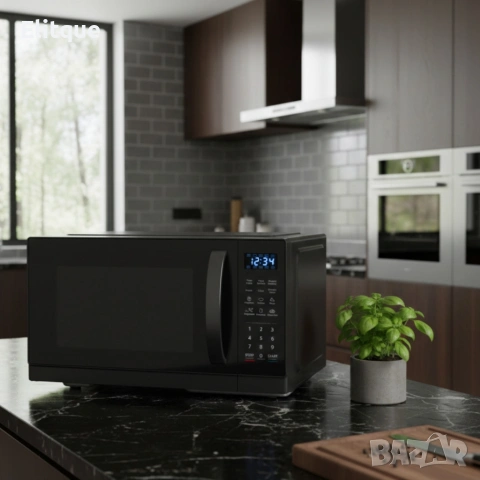 Микровълнова фурна MUHLER MO-7059D 25L, черна, дигитална, снимка 7 - Микровълнови - 53500158