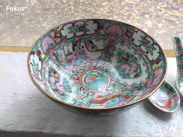 Стар китайски порцелан - сервиз, снимка 2 - Антикварни и старинни предмети - 53452998