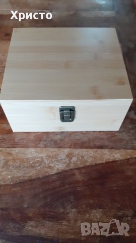 чаши масивни стъклени с каменни кубчета лед в масивна дървена кутия от естествен бамбук, снимка 7 - Чаши - 43440525