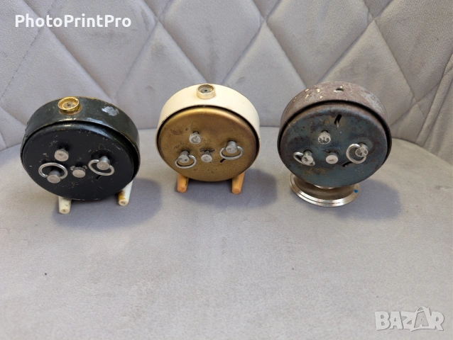 Лот от три автентични механични будилника "Слава", снимка 5 - Антикварни и старинни предмети - 53054236