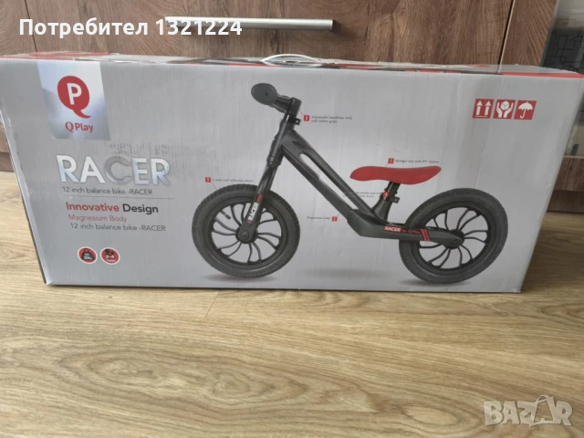 LORELLI Q Play Баланс колело без педали RACER RED&WHITE, снимка 2 - Детски велосипеди, триколки и коли - 50808098