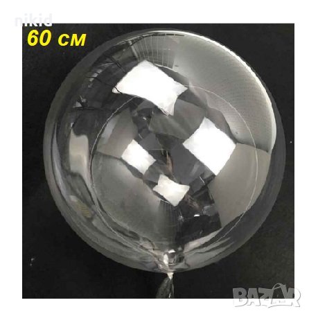 Прозрачен кръгъл найлонов балон за обикновен или хелий въздух парти , снимка 2 - Други - 27216060