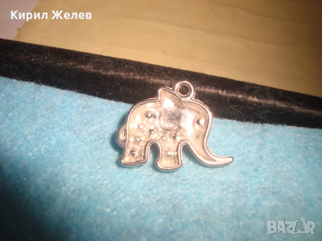 ПОСРЕБРЕНО СЛОНЧЕ - ФИГУРАЛЕН АРТ КРИСТАЛЕН МЕДАЛЬОН 27250, снимка 3 - Колиета, медальони, синджири - 35644821