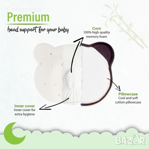 нова ергономична бебешка възглавница Baby Banda, снимка 2 - Други - 51551421