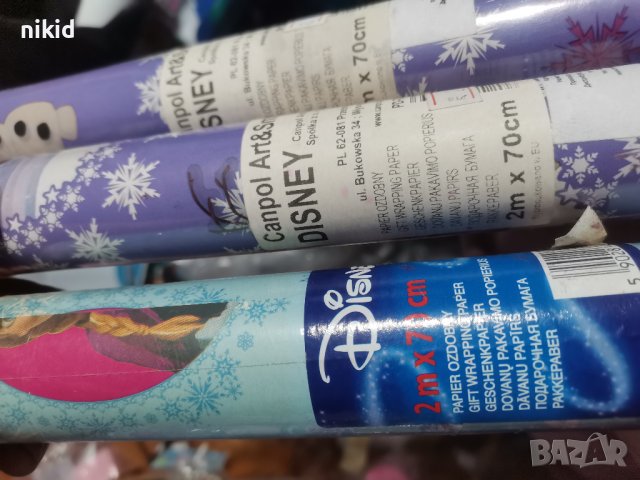 Елза Анна Замръзналото Кралство frozen опаковъчна хартия за подарък подаръци ролка, снимка 3 - Други - 35615927