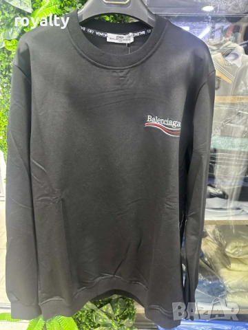 Balenciaga Черна Мъжка Блуза 