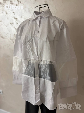 риза с тюл по модел на зара, снимка 4 - Ризи - 52853834