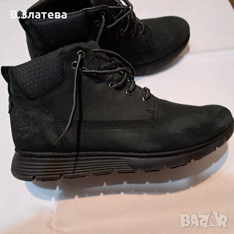 Боти-TIMBERLAND  №38, цвят ЧЕРЕН, естествен набук., снимка 5 - Дамски боти - 43945292