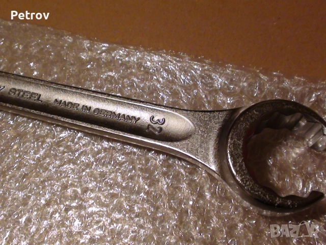 STAHLWILLE - OPEN RING 24 - MADE IN GERMANY - ЧИСТО НОВ ПРОФЕСИОНАЛЕН Ключ 30 x 32 mm / CHROME ALLOY, снимка 14 - Ключове - 51790767