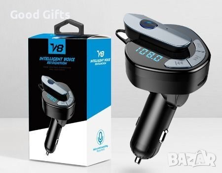 Трансмитер с hands-free слушалка V6, снимка 3 - Аксесоари и консумативи - 38121418