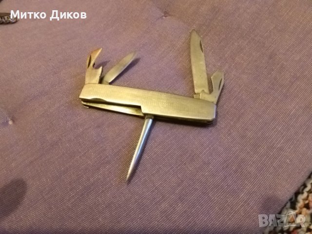 Джобно ножче от соца Сърп и чук 5 части рядко, снимка 10 - Ножове - 43400701