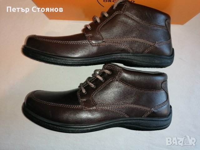  Чудесни и удобни мъжки половинки от естествена кожа ORCHARD №44 , снимка 5 - Ежедневни обувки - 28925328
