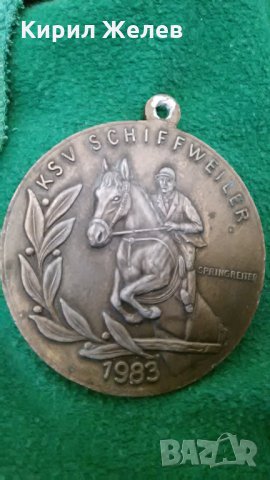 КОННИ СПОРТОВЕ ФРЕНСКИ МЕДАЛ 1983г. ОЛИМПИАДА ПАРИЖ 1924г. 5148, снимка 5 - Колекции - 30877187