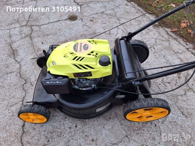 Косачка Husqvarna Subaru 5.5 к.с. 51см нож мулчираща големи гуми, снимка 13 - Градинска техника - 52238948