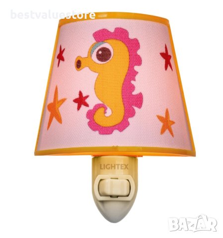 Нощна Лампа За Контакт E14 Розова