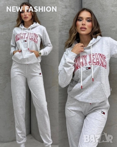 Дамски Памучни Комплекти - лого Бродирано ✨ Tommy Hilfiger , снимка 3 - Спортни екипи - 52323538