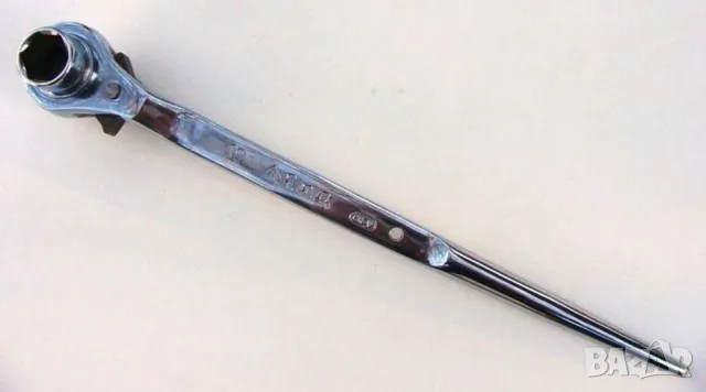 Нови Японски Гаечен КЛЮЧ 19x22 мм тип Тресчотка Вложка Лула Шило Лост Щанга и ЖАБКИ за Скеле БАРТЕР, снимка 8 - Други инструменти - 50116052