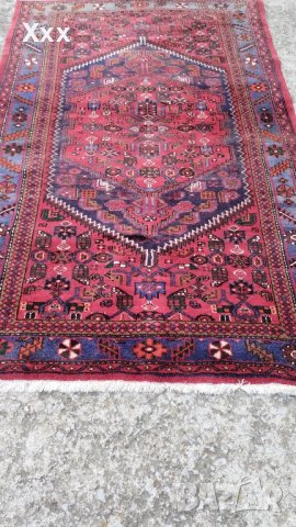 Ръчно тъкан вълнен Ирански килим.Антика за ценители., снимка 3 - Килими - 43698515