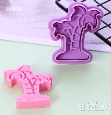 Палма пластмасов резец с релеф и бутало украса сладки торта фондан и др