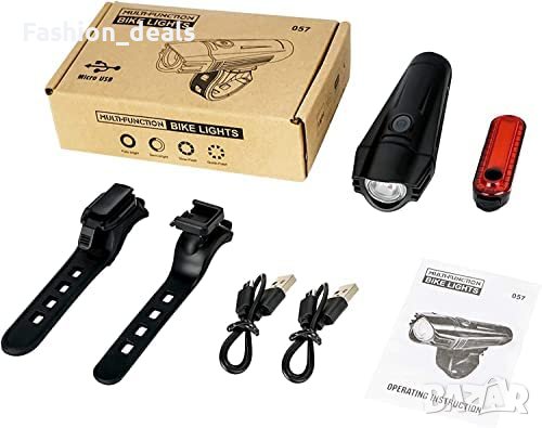 Нов Фар и стоп за колело велосипед Акумулаторни светлини за колоездачи, снимка 8 - Аксесоари за велосипеди - 40830203