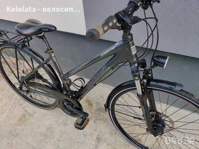 28" Kalkhoff, S размер 46см, дамски трекинг градски алуминиев велосипед, снимка 2 - Велосипеди - 53035606