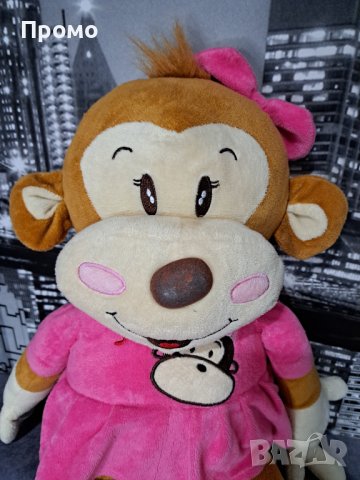 Голяма плюшена маймуна, снимка 3 - Плюшени играчки - 43699672