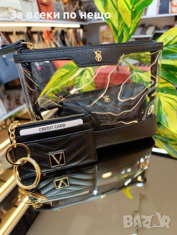 Victoria Secret Комплект Несесери За Лични Принадлежности И Визитник - Различни Цветове Код E1224, снимка 4 - Чанти - 53265511