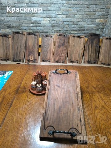 Орехови Дъски и Плата за Мезета, снимка 13 - Аксесоари за кухня - 49214477