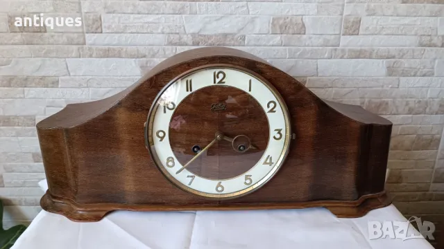 Стар каминен часовник - JUBA - Germany - Антика - 1965", снимка 3 - Антикварни и старинни предмети - 49900677