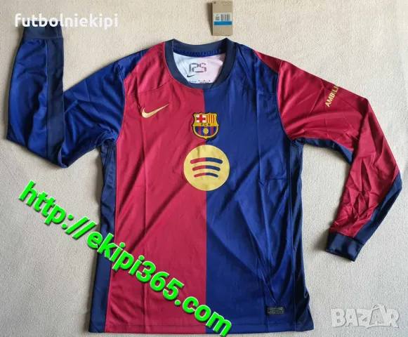 Последна - Барселона дълъг ръкав 2024/25 титулярна тениска, снимка 5 - Спортни дрехи, екипи - 26889913