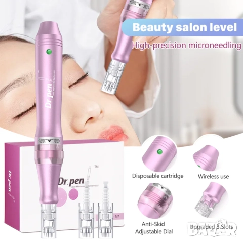 Безжичен дермапен Dr. Pen Ultima M7 иглена мезотерапия, микронийдълинг, снимка 6 - Козметични уреди - 52033861