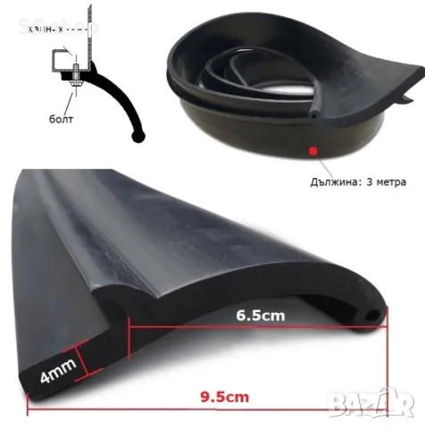 Гумен уширител, протектор за калници за offroad джип, SUV микробус, снимка 3 - Аксесоари и консумативи - 50091434