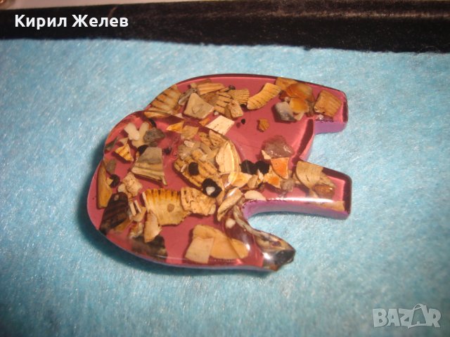 МОДНА АРТ БРОШКА - СЛОНЧЕ СМОЛА и МИДИЧКИ 26675, снимка 6 - Други - 34777473