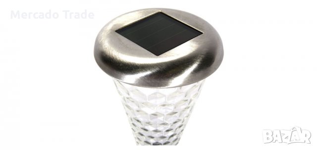 Соларна Led лампа с редуващи се цветове 27см , снимка 3 - Соларни лампи - 35637331