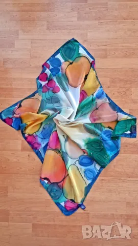 Шалчета 100 % коприна, снимка 2 - Шалове - 49423991