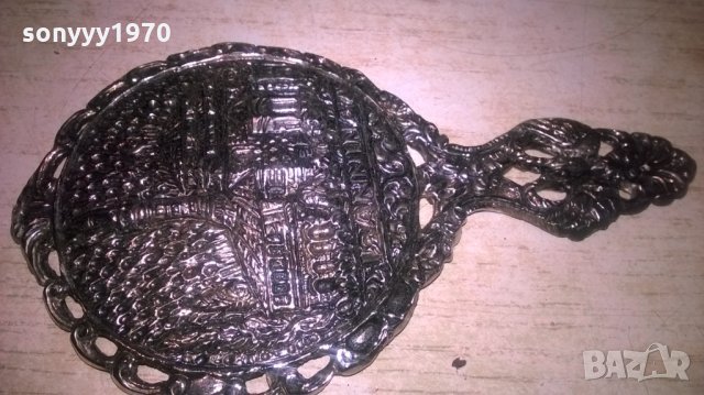 АНТИК-ретро огледалце-12х7см-внос франция, снимка 7 - Колекции - 26803355