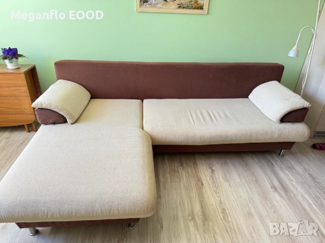 Ъглов диван разтегателен, снимка 1