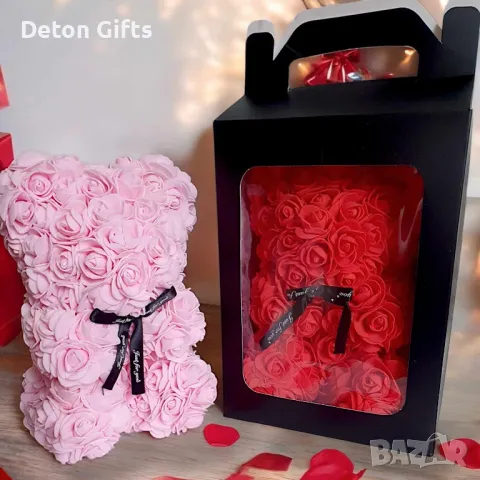 Мече от червени рози, снимка 1