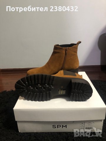 Дамски боти SPM Chelsea “Lano”- 40 номер. Велурена кожа, снимка 5 - Дамски боти - 38710511