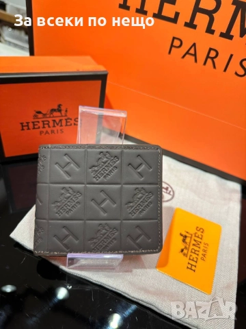 Hermes Мъжко Портмоне От Естествена Кожа С Кутия Хермес - Налични Различни Цветове Код SK144, снимка 3 - Портфейли, портмонета - 52518198