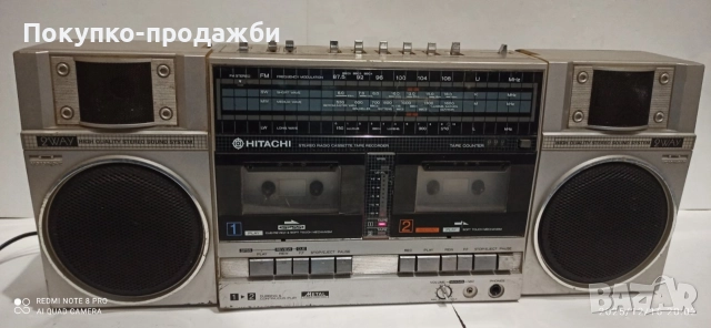 стар радио касетофон Hitachi TRK-W55W