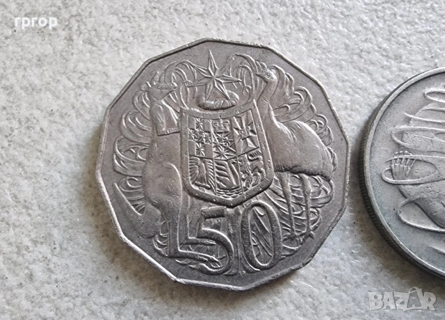 Австралия. Лот .5, 10 ,20, 50 цента. 4  бройки. С ликът на Елизабет II , като млада., снимка 2 - Нумизматика и бонистика - 44462339