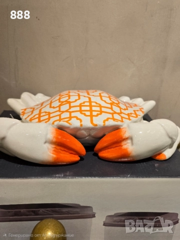 порцеланов рак, снимка 3 - Декорация за дома - 52104308