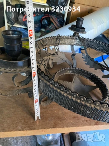 полилей от ковано желязо., снимка 3 - Антикварни и старинни предмети - 50759525