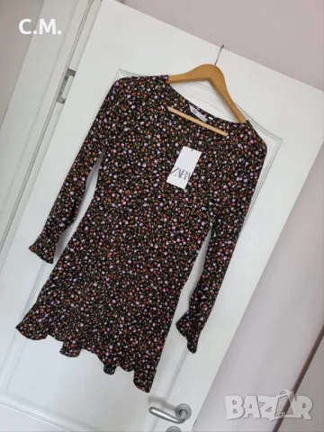 Zara дамска къса рокля, снимка 3 - Рокли - 47310369