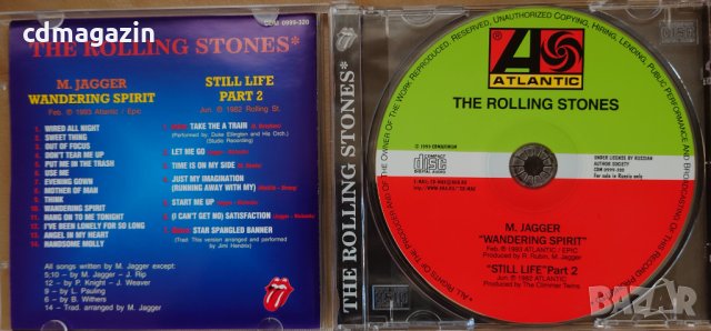 Компакт дискове CD Mick Jagger/The Rolling Stones – Wandering Spirit / Still Life, Part 2, снимка 3 - CD дискове - 35516940