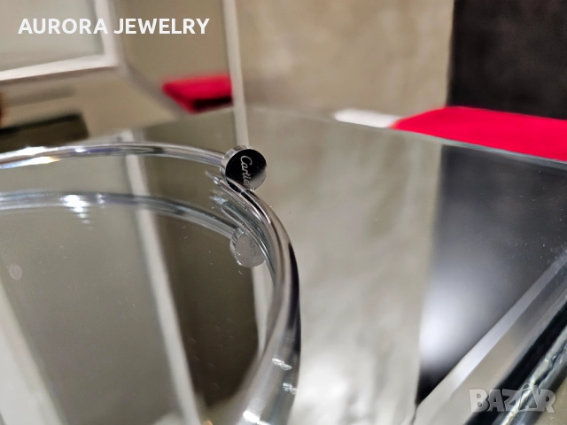 CARTIER Nail Juste un Clou Classic Silver Diamonds Колие Пирон, снимка 5 - Колиета, медальони, синджири - 52833113