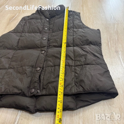 Дамски елек с гъши пух Lands End размер S, снимка 5 - Елеци - 53477561