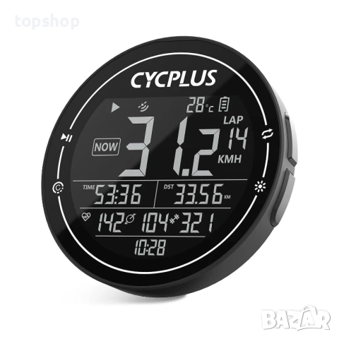Нов компютър за велосипед CYCPLUS GPS, безжичен, ANT+ Bluetooth скоростомер, километраж, IPX6 вод...