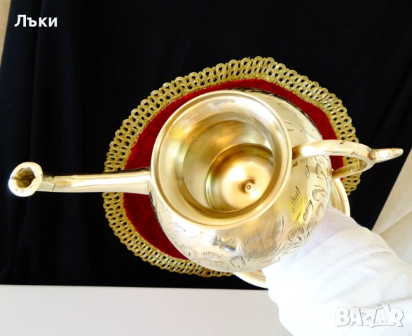 Бронзова маслена лампа на Аладин,29 см. , снимка 10 - Антикварни и старинни предмети - 51800261